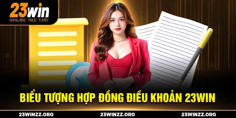 Biểu tượng hợp đồng điều khoản 23win